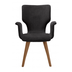 FAUTEUIL FRANÇAIS DE SALLE À MANGER MODERNE PIEDS BOIS NEO