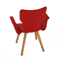 FAUTEUIL FRANÇAIS DE SALLE À MANGER MODERNE PIEDS BOIS NEO