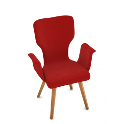 FAUTEUIL FRANÇAIS DE SALLE À MANGER MODERNE PIEDS BOIS NEO