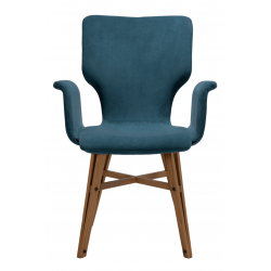 FAUTEUIL FRANÇAIS CONTEMPORAIN PIEDS CHÊNE EIFFEL NEO