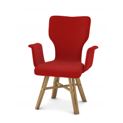 FAUTEUIL FRANÇAIS CONTEMPORAIN PIEDS CHÊNE EIFFEL NEO