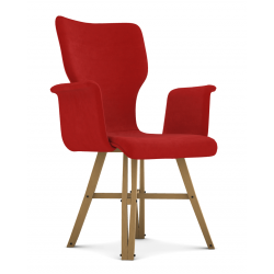 FAUTEUIL FRANÇAIS CONTEMPORAIN PIEDS CHÊNE EIFFEL NEO