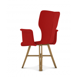 FAUTEUIL FRANÇAIS CONTEMPORAIN PIEDS CHÊNE EIFFEL NEO