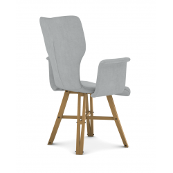 FAUTEUIL FRANÇAIS CONTEMPORAIN PIEDS CHÊNE EIFFEL NEO