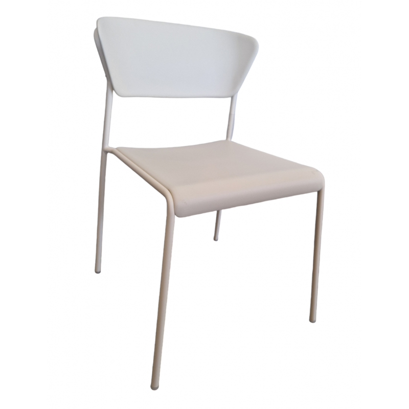 LOT DE 2 CHAISES EMPILABLES CONTEMPORAINE LISA LIN