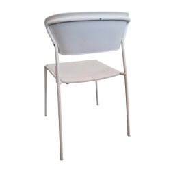 LOT DE 2 CHAISES EMPILABLES CONTEMPORAINE LISA LIN