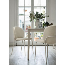 CHAISE DE SALLE À MANGER RONDE EN TISSU COZY MID