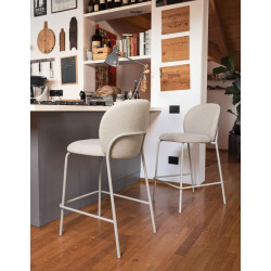 TABOURET SNACK ROND COCOONING COZY MID