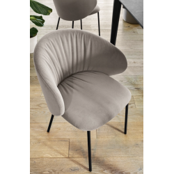 FAUTEUIL DE SALLE À MANGER EN VELOURS CONTEMPORAIN TUKA SOFT