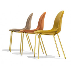 CHAISE SCANDINAVE EN VELOURS ACADEMY