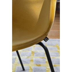 CHAISE SCANDINAVE EN VELOURS ACADEMY