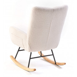 FAUTEUIL À BASCULE EN TISSU BOUCLETTE STARK