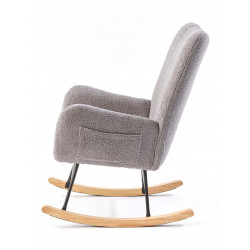 FAUTEUIL À BASCULE EN TISSU BOUCLETTE STARK