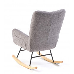 FAUTEUIL À BASCULE EN TISSU BOUCLETTE STARK