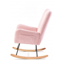 FAUTEUIL À BASCULE EN TISSU BOUCLETTE STARK