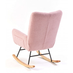 FAUTEUIL À BASCULE EN TISSU BOUCLETTE STARK