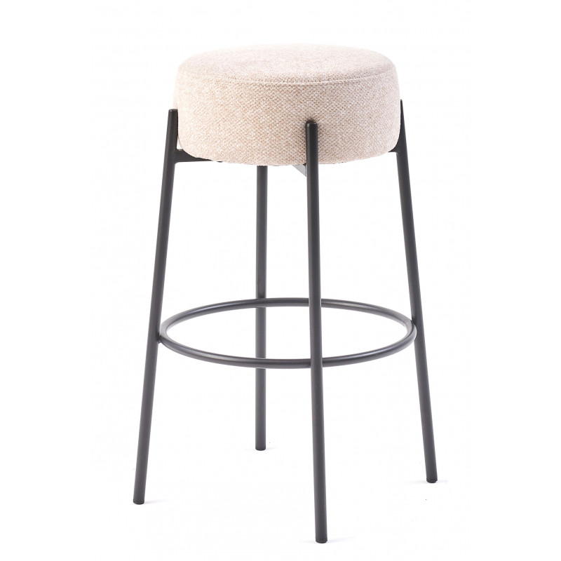 TABOURET HAUT EN TISSU CONTEMPORAIN POPPY