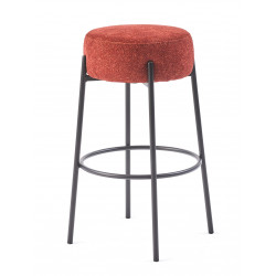 TABOURET HAUT EN TISSU CONTEMPORAIN POPPY