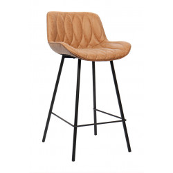 TABOURET SNACK GARNIE EN SIMILICUIR NOVA