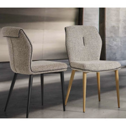 CHAISE DE SALLE À MANGER EN TISSU LANSA