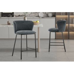 TABOURET SNACK ROND EN TISSU ARTHUR