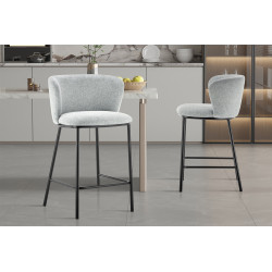 TABOURET SNACK ROND EN TISSU ARTHUR