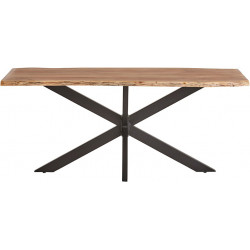 TABLE FIXE CONTEMPORAINE EN BOIS D'ACACIA NEBEL