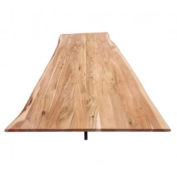 TABLE FIXE CONTEMPORAINE EN BOIS D'ACACIA NEBEL