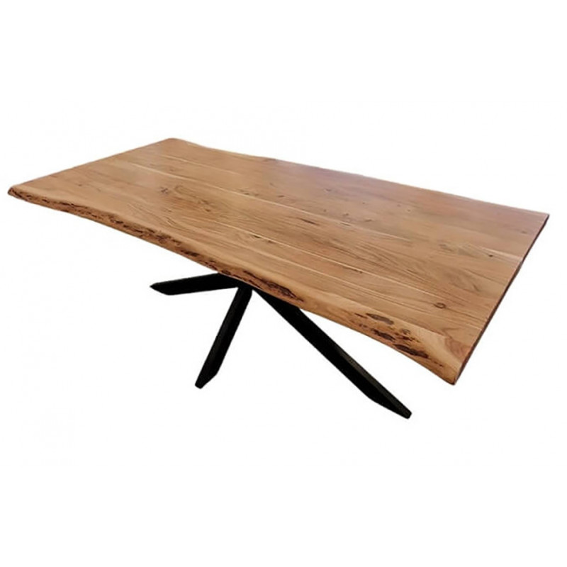 TABLE FIXE CONTEMPORAINE EN BOIS D'ACACIA NEBEL