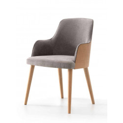 FAUTEUIL VERONA CONTEMPORAIN EN BOIS ET TISSU