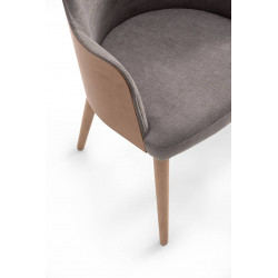 FAUTEUIL VERONA CONTEMPORAIN EN BOIS ET TISSU