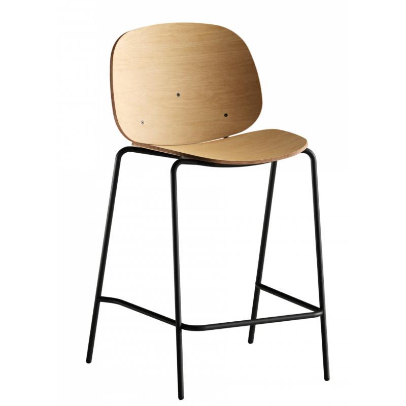 TABOURET D'ÉCOLIER MODERNE EN BOIS ET MÉTAL DANA