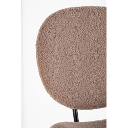 CHAISE RONDE TISSU BOUCLETTE MADDIE