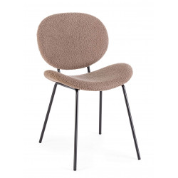 CHAISE RONDE TISSU BOUCLETTE MADDIE